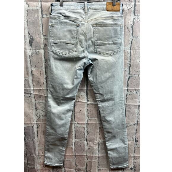 PacSun Men’s Stretch Light Indigo Stacked Skinny Jeans Size 31X32 - Picture 3 of 11